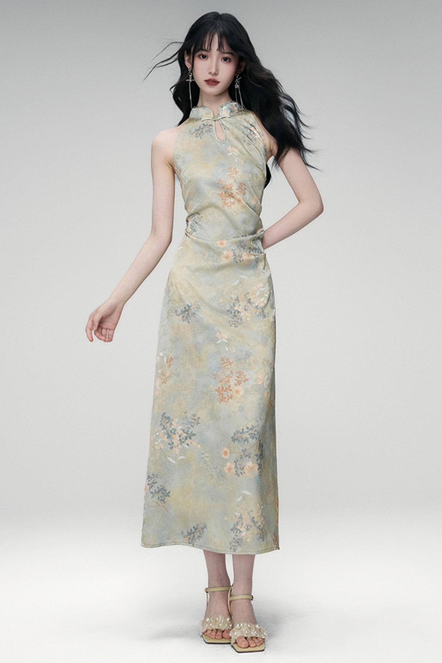 Sun Jacquard Cardigan Dress Set