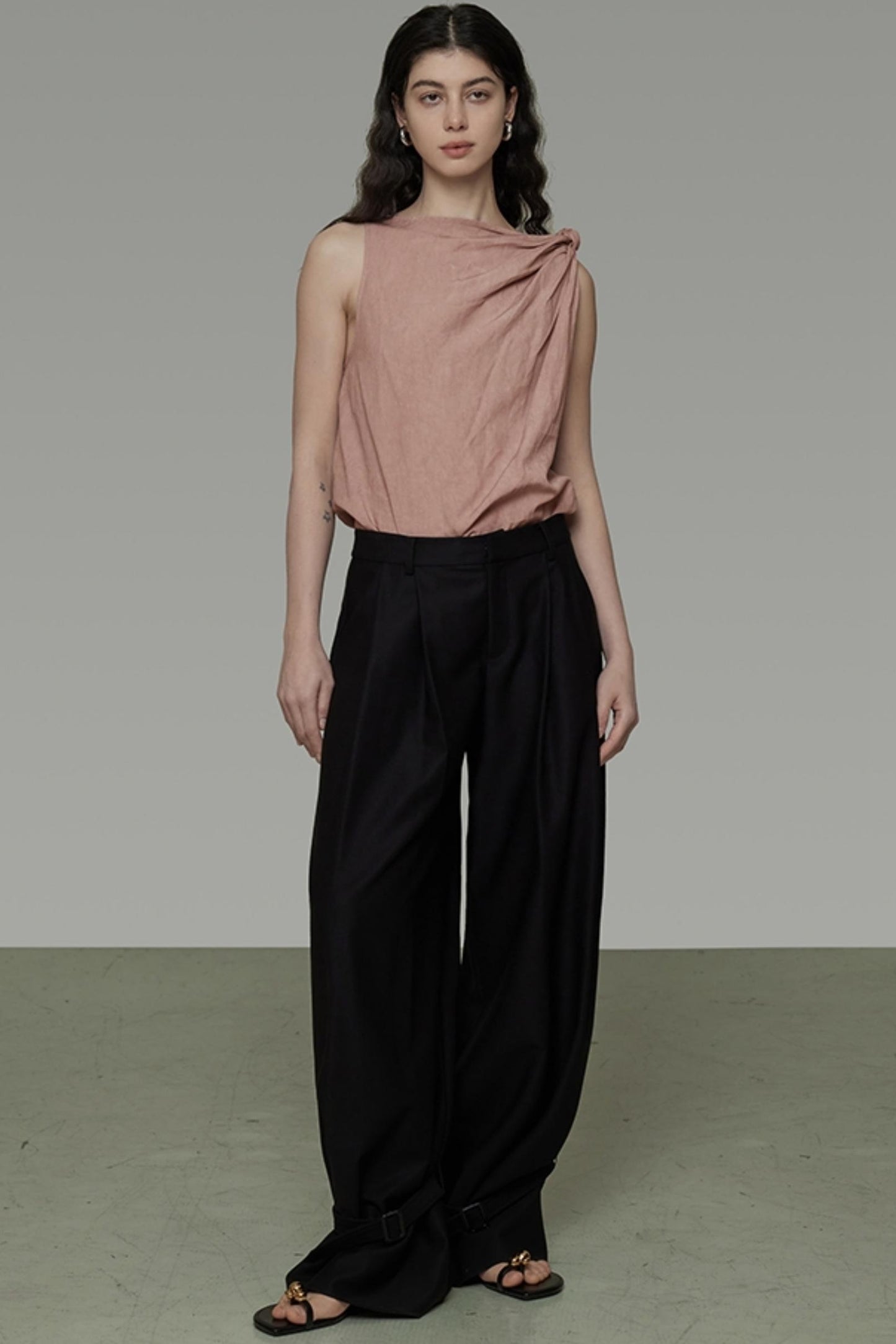 Twisted Pink Sleeveless Camisole