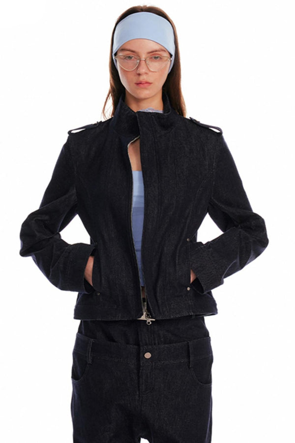 Retro Cowhide Denim Jacket