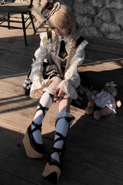 Bone Print Velvet Corset Vest