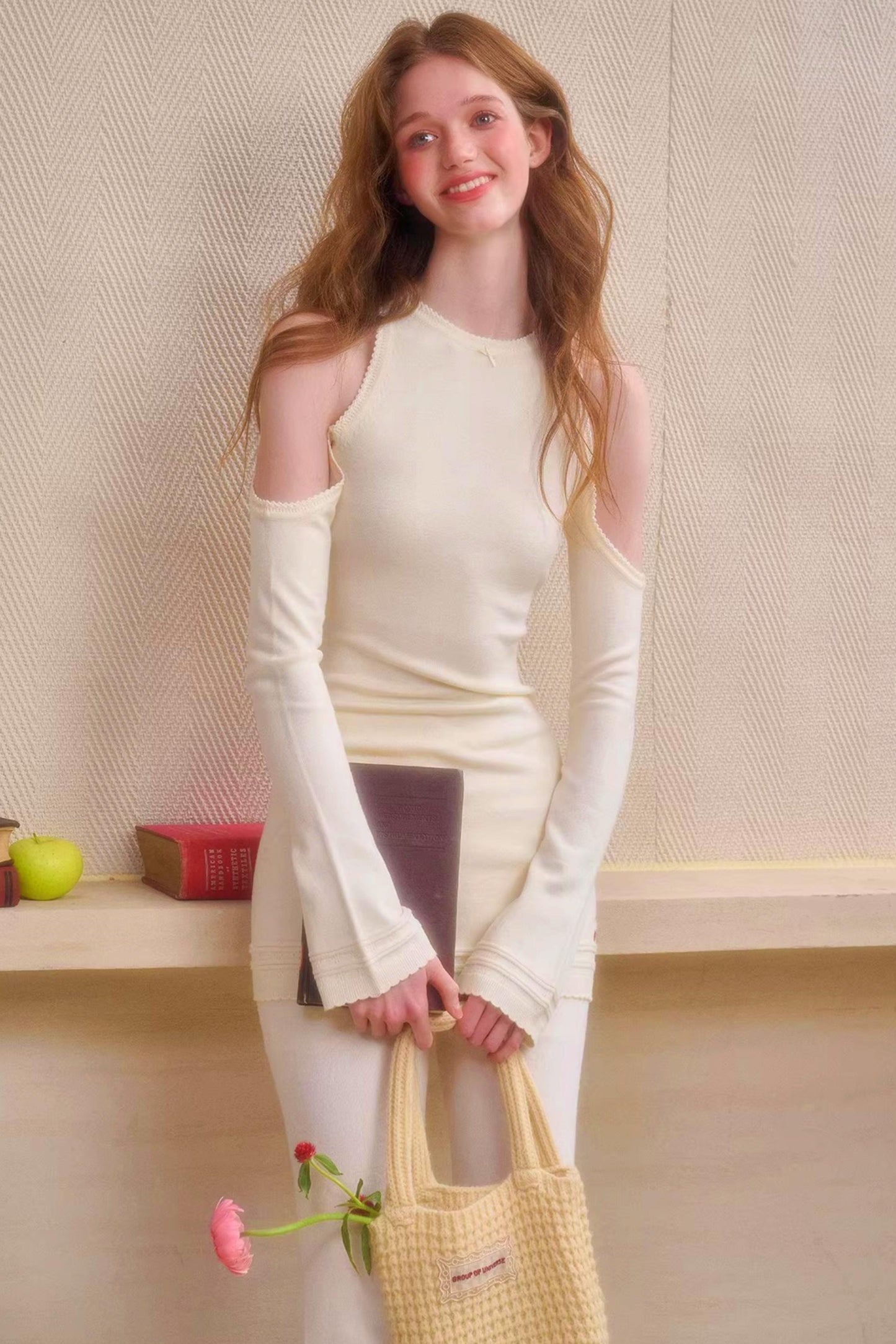 Baby Skin Crochet Knit Dress