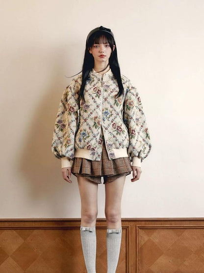 Oil Painting Jacquard Cotton Jacket