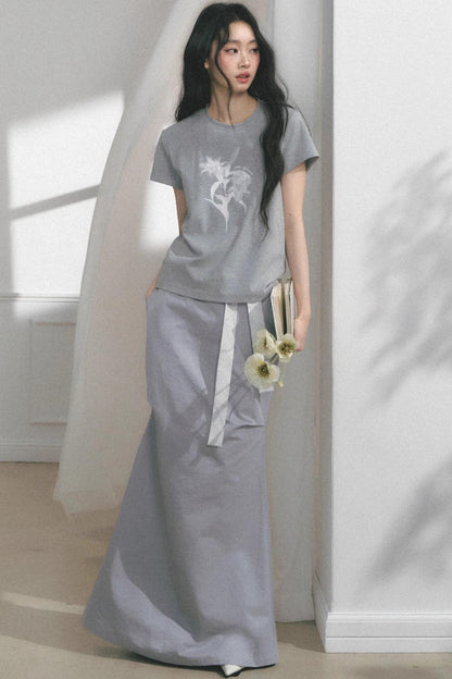 Floral Print Summer Short Sleeve Top