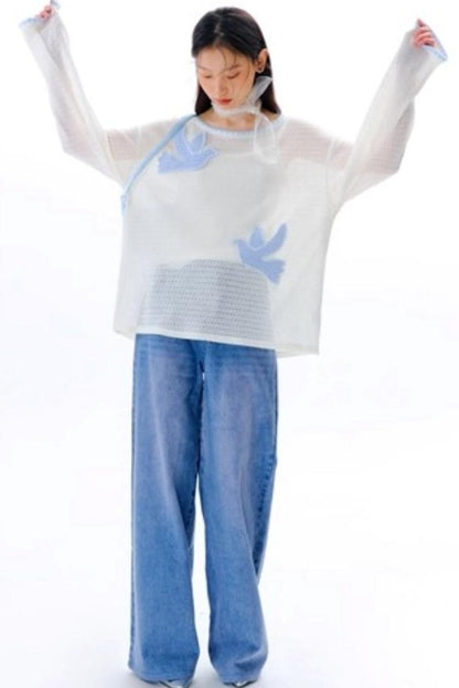 Original Embroidery Knitted T-Shirt