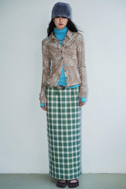 Autumn Leopard Knit Top