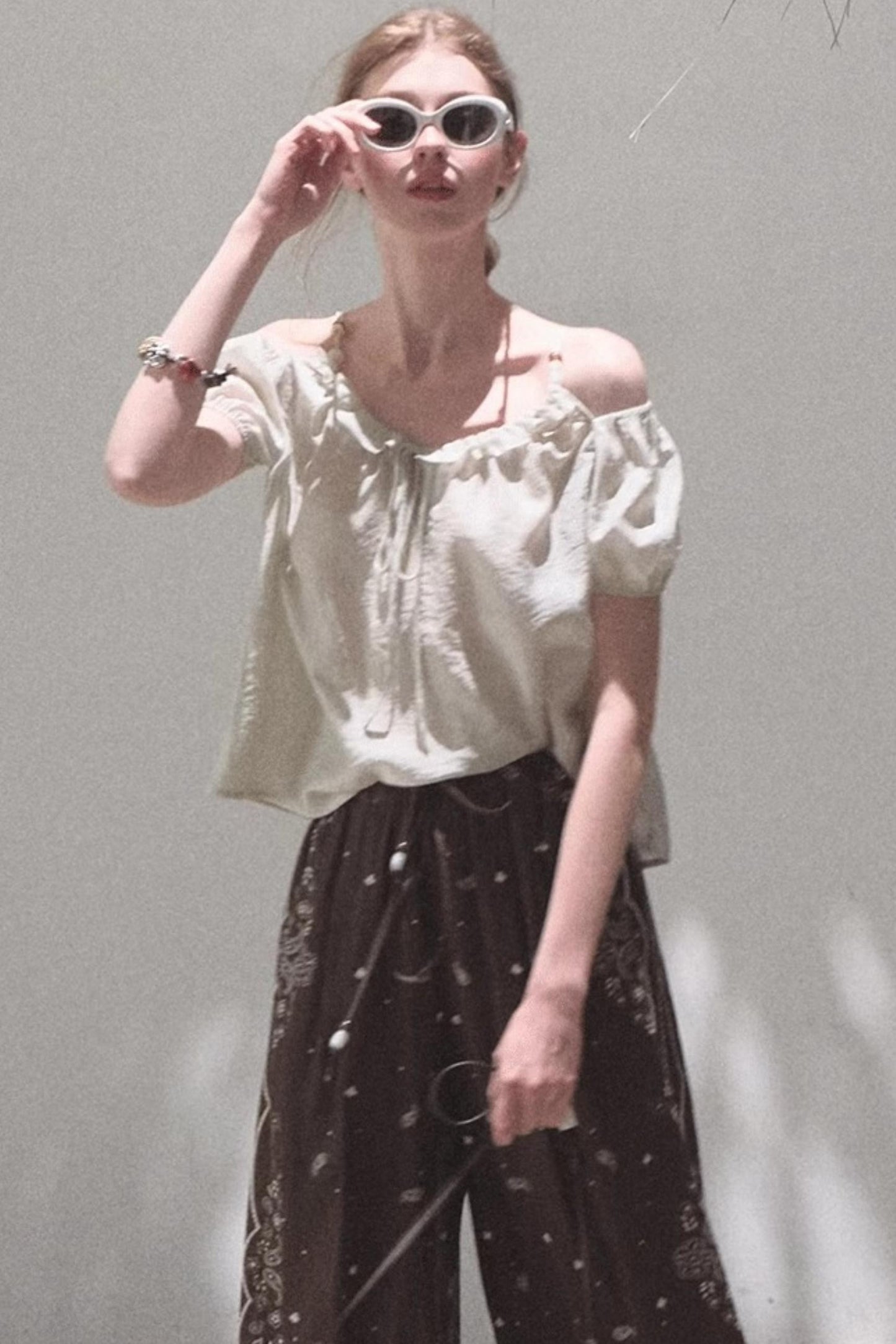 Summer Breeze Bubble Sleeve Top