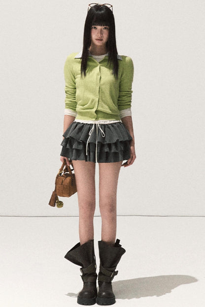 Slim Fit Wool Knit Top