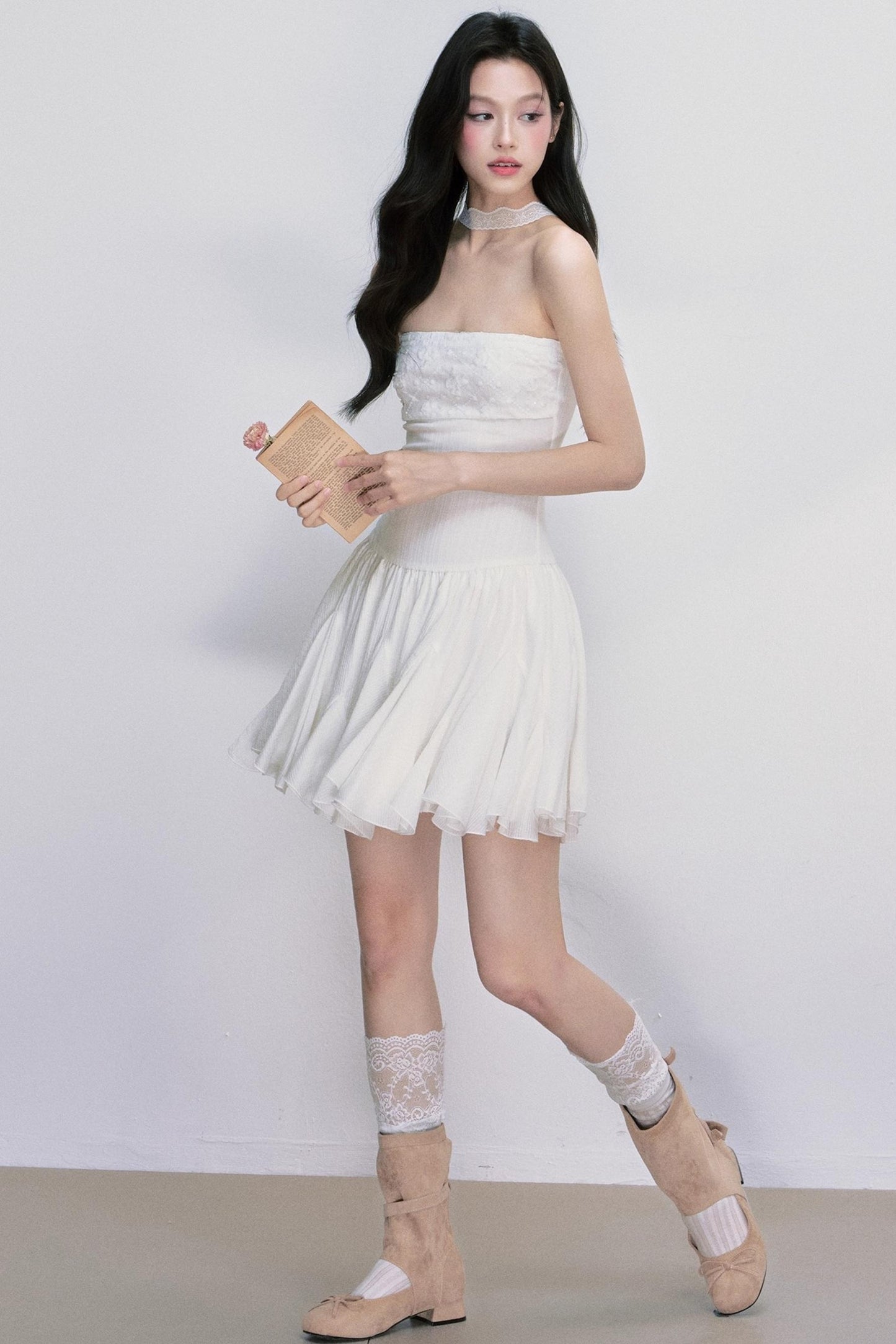 Moonlight Ripple French Tencel Dress