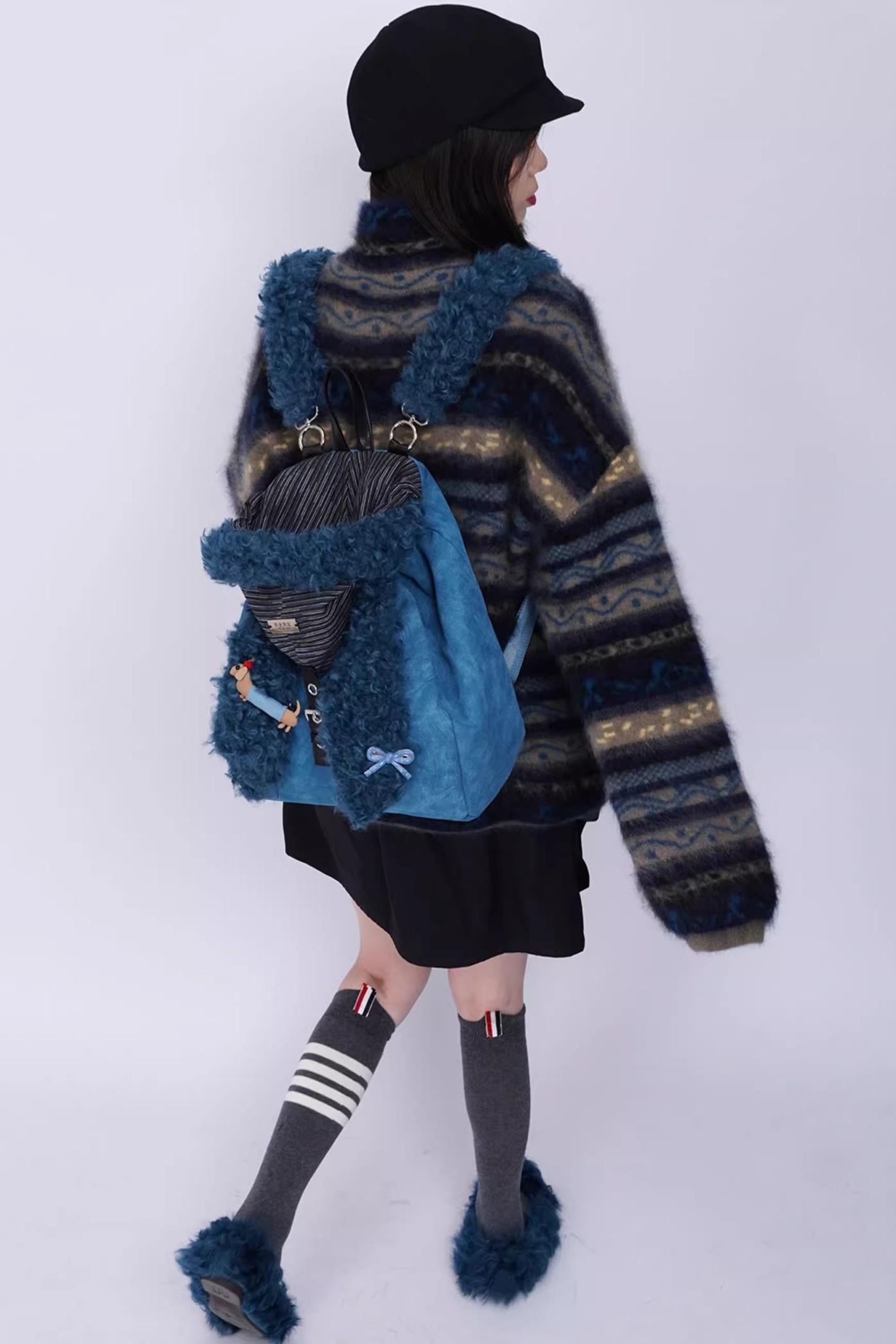 Ear Furry Crossbody Bag