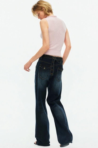 Multi-Color Mohair Knitted Vest