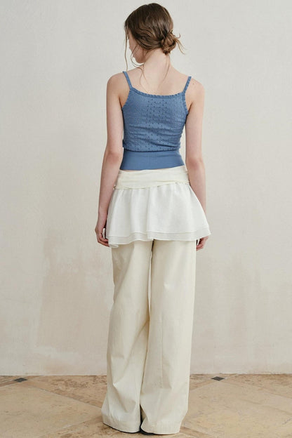 Retro Lace Knitted Vest