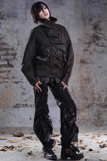 Original Retro Heavy Buckle Flight Jacket