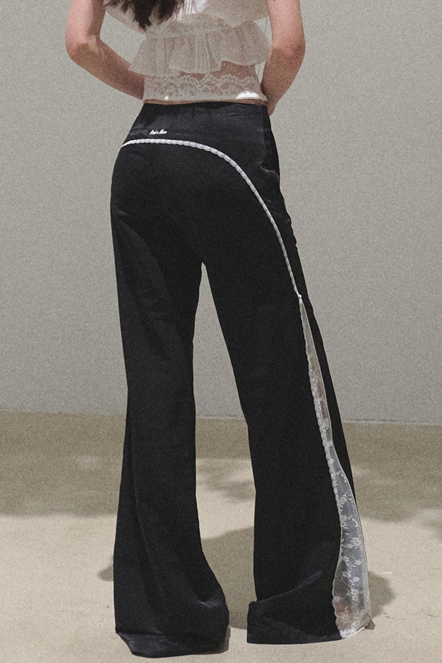 Copper Tencel Wide-Leg Pants