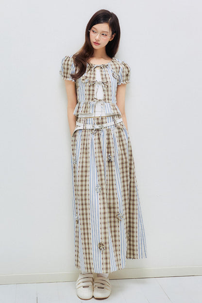 Floral Patchwork Bastier Skirt Set-Up