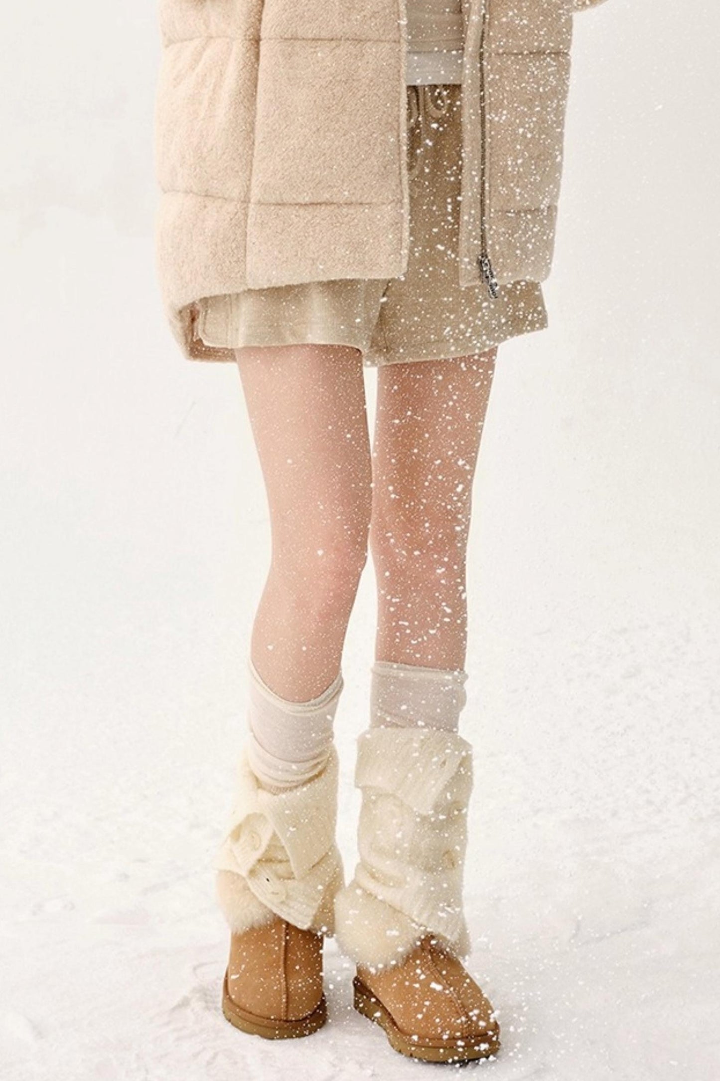 Warm Wool Blend Knit Socks