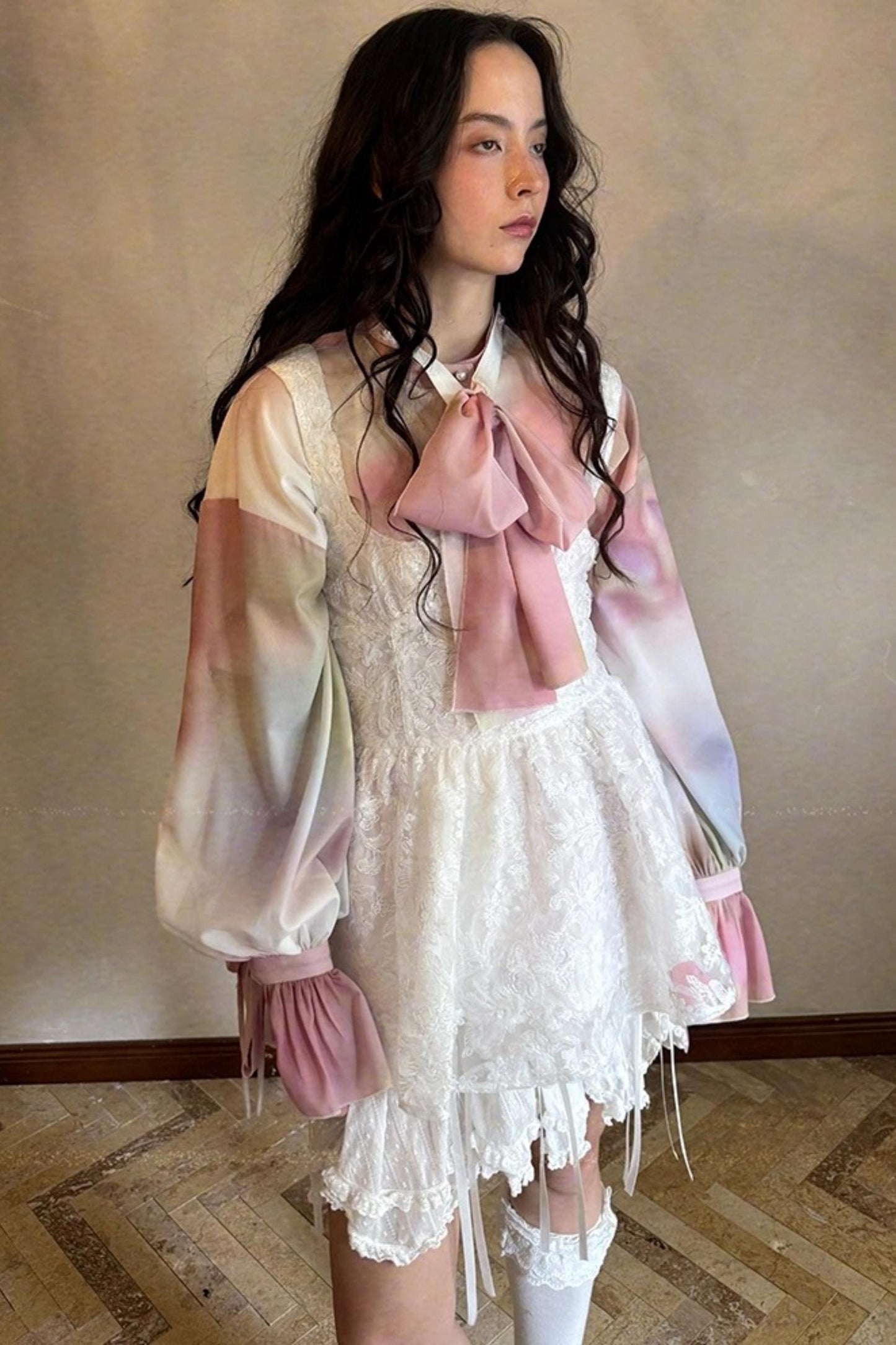 Fairy Tale Jacquard Puff Shirt