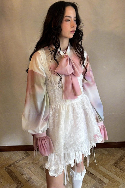 Fairy Tale Jacquard Puff Shirt