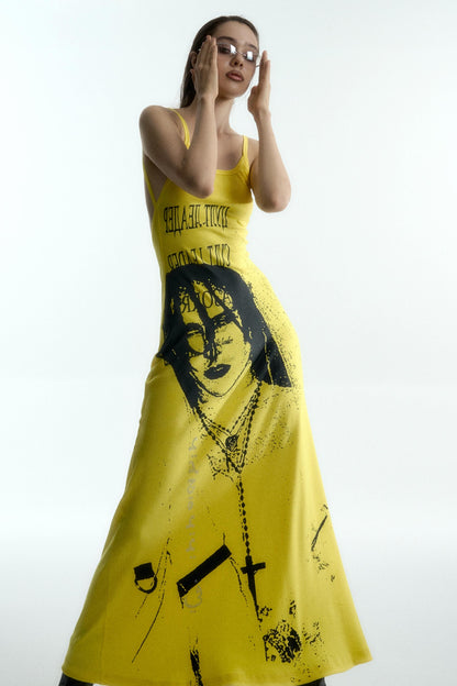 Spicy Halter Rhinestone Maxi Dress