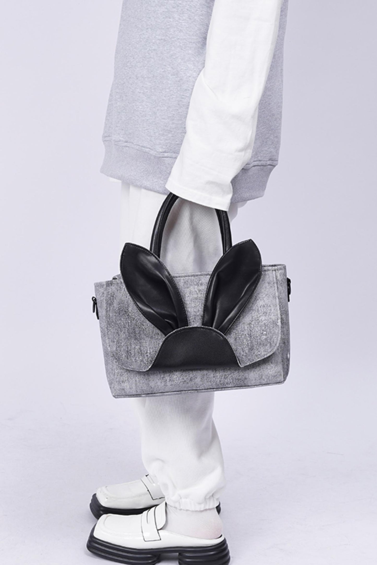 Denim Rabbit Tote Bag
