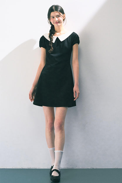 Vintage Doll Collar Midi Dress