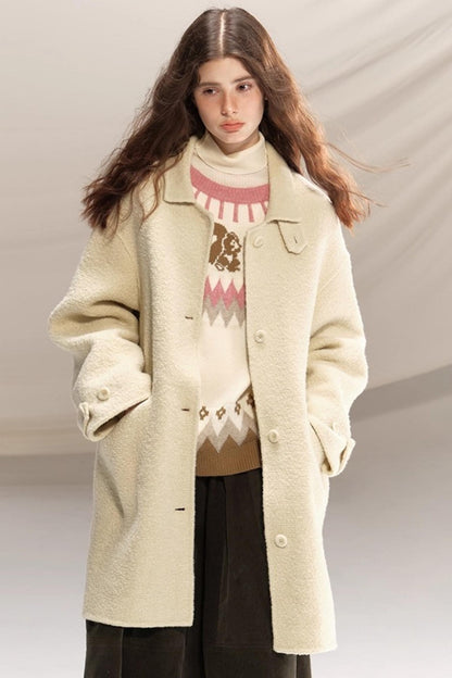 Peach Pinecone Wool Sweater