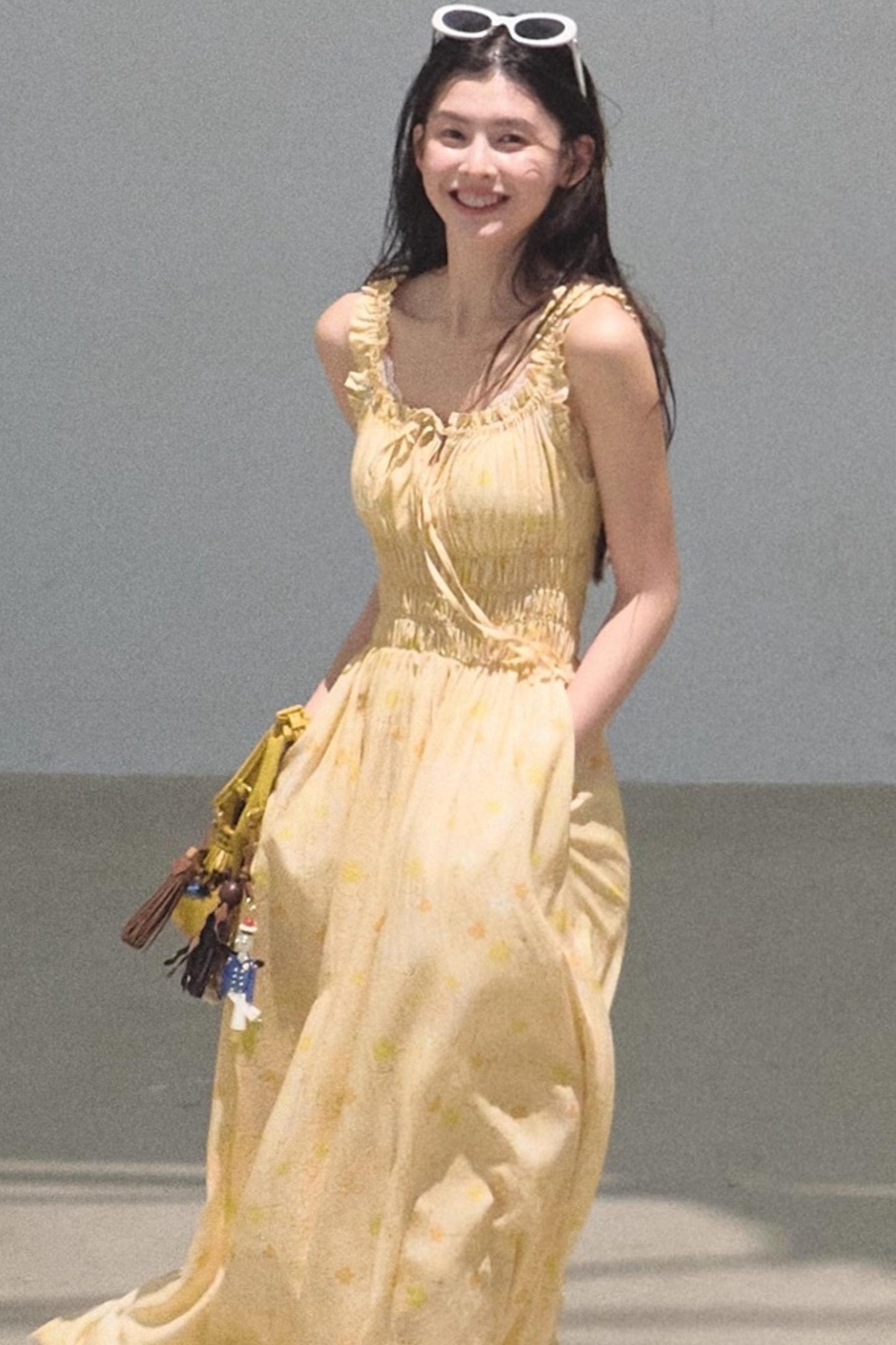 Bubbling Soda Sleeveless Slip Dress