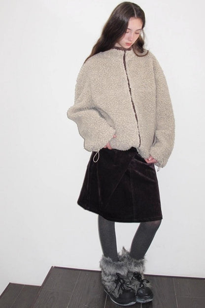 Vintage Dark Purple Velvet Skirt