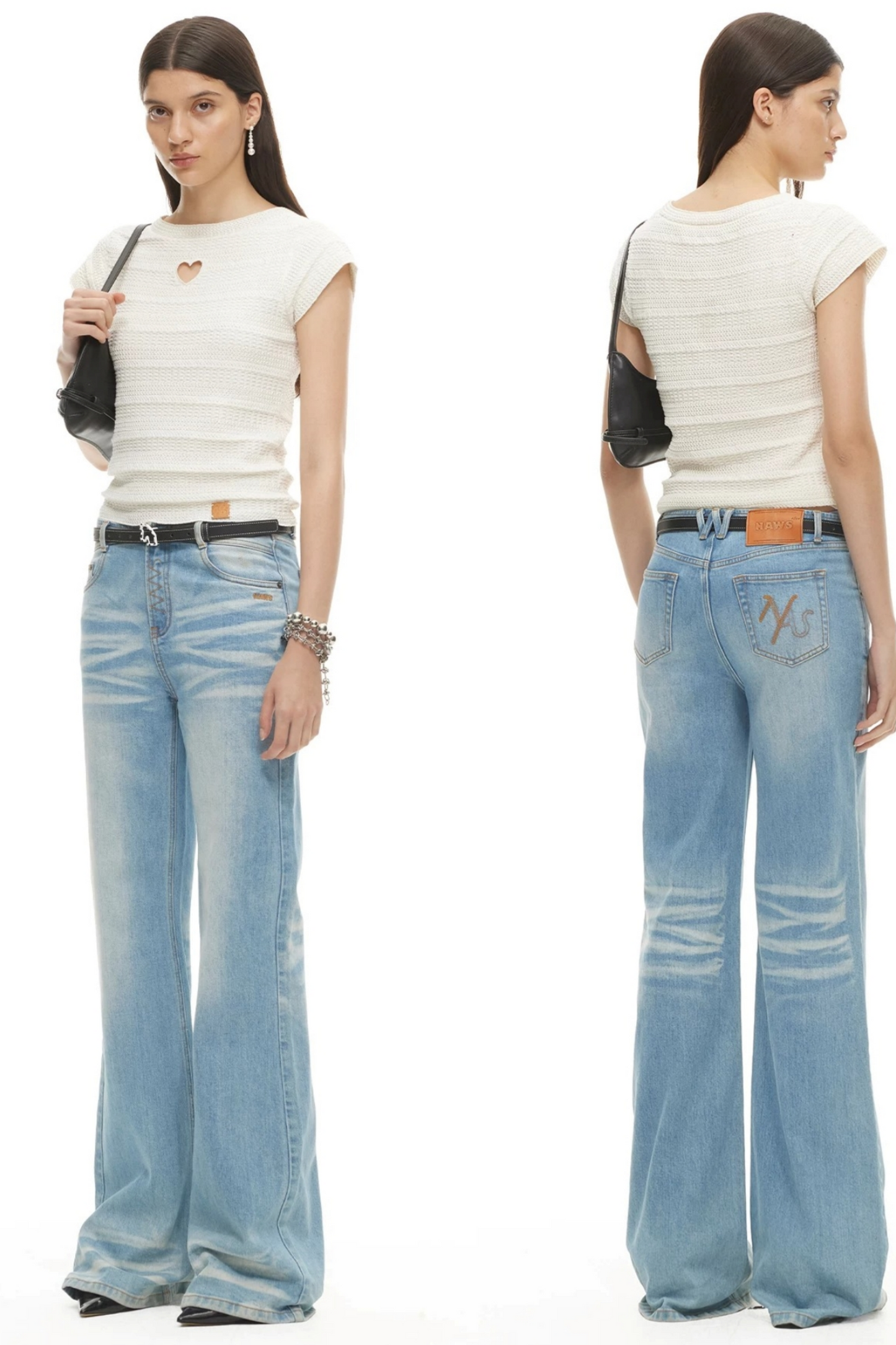 Heartbeat Linen Flutter Sleeve Top