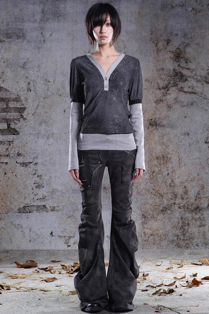 Original V-Neck Knitted Top