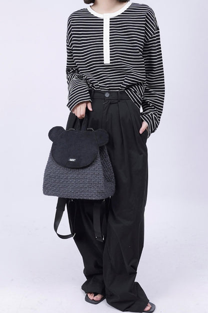 Patchwork Bear Crossbody Bag