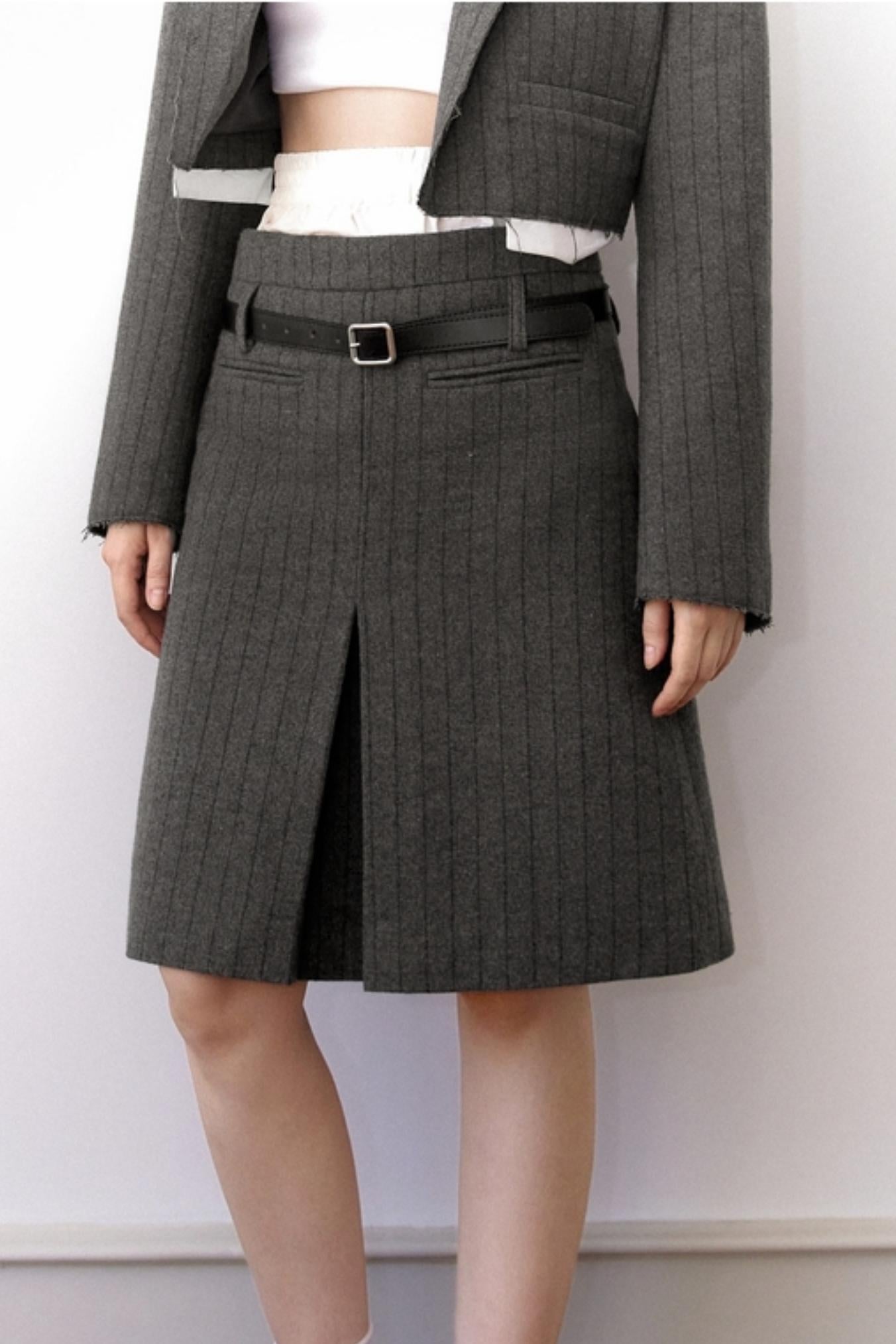 College Chic Striped Blazer Set-Up