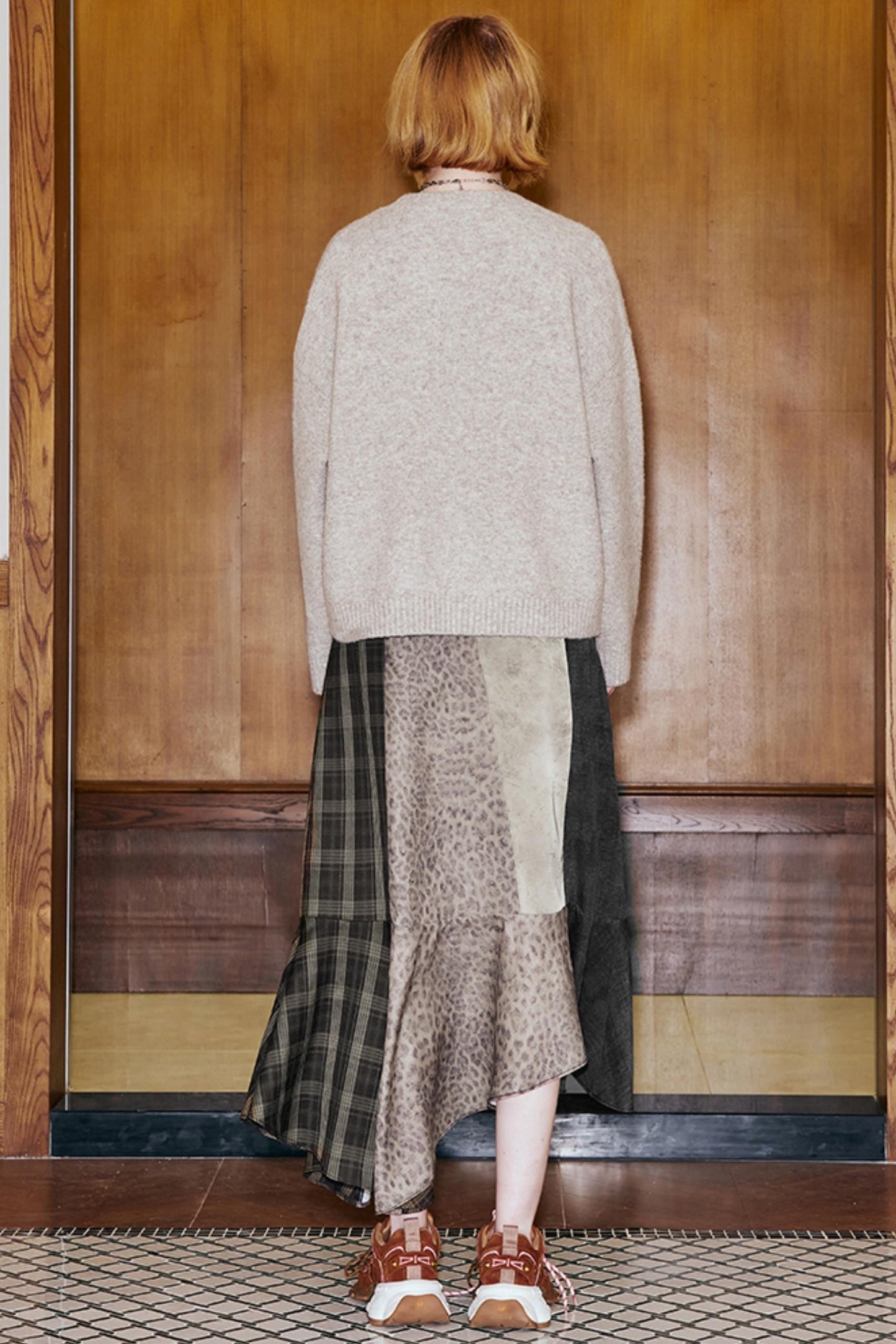 Laser Beaded Knitted Cat Top