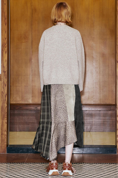 Laser Beaded Knitted Cat Top