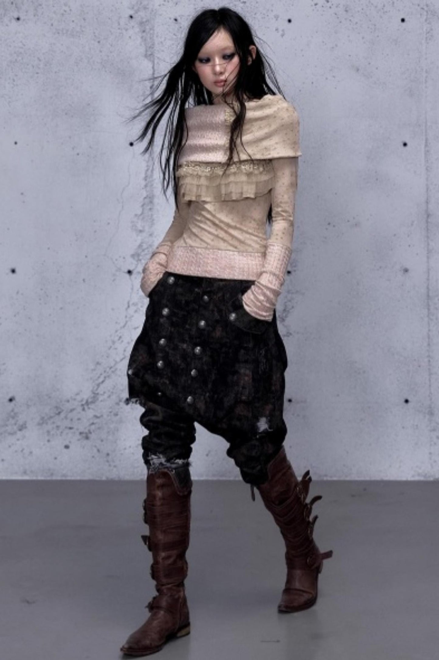 Vintage Retro Wool Knit Sweater