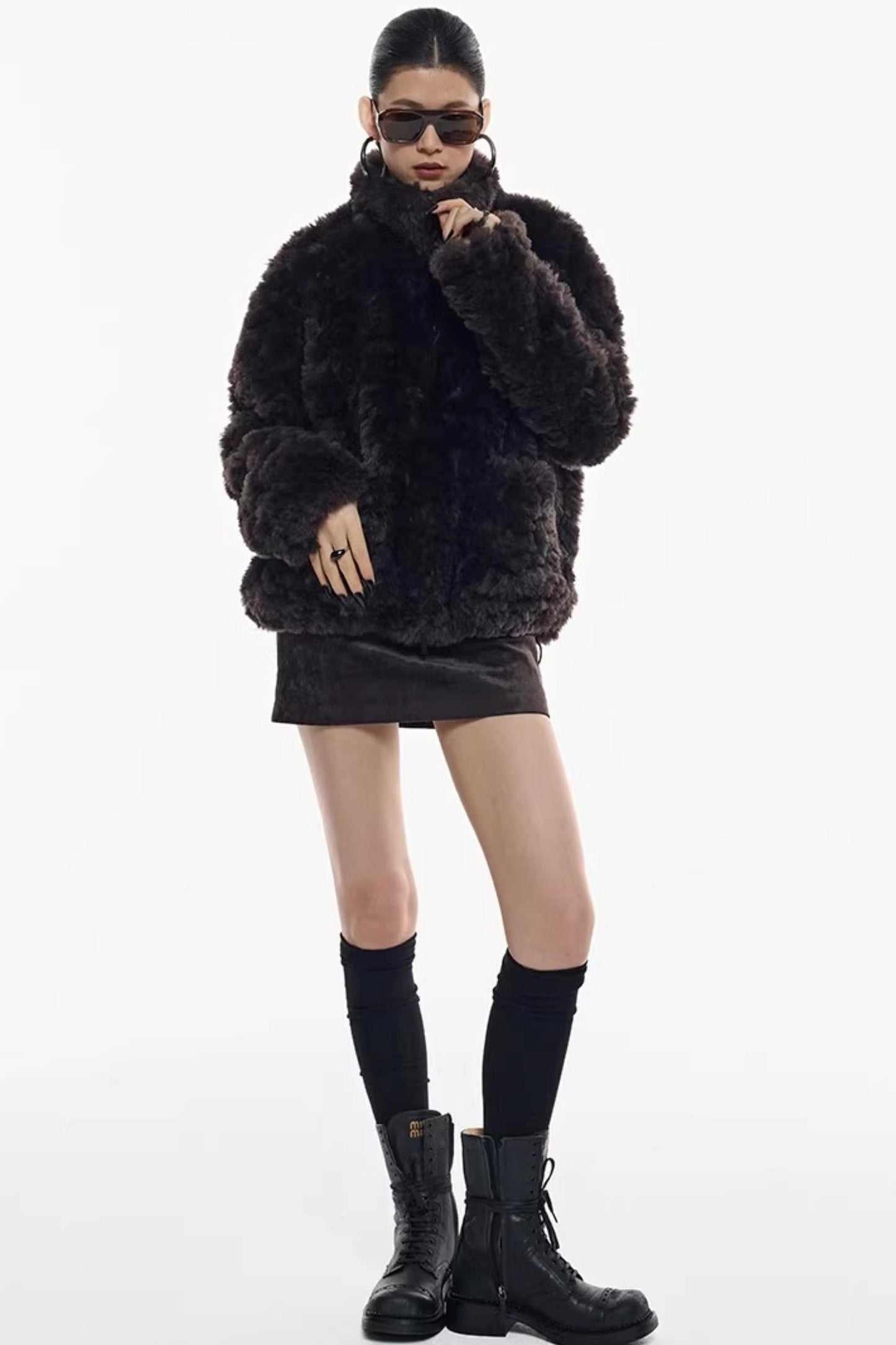 Chenille Velvet Hip Skirt