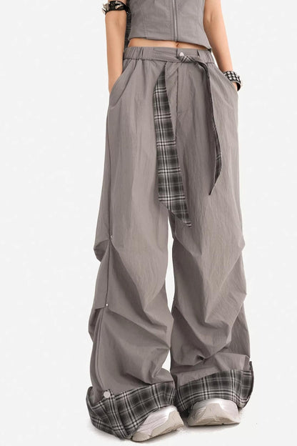 Plaid Halter Vest V-Neck Suit Set-Up