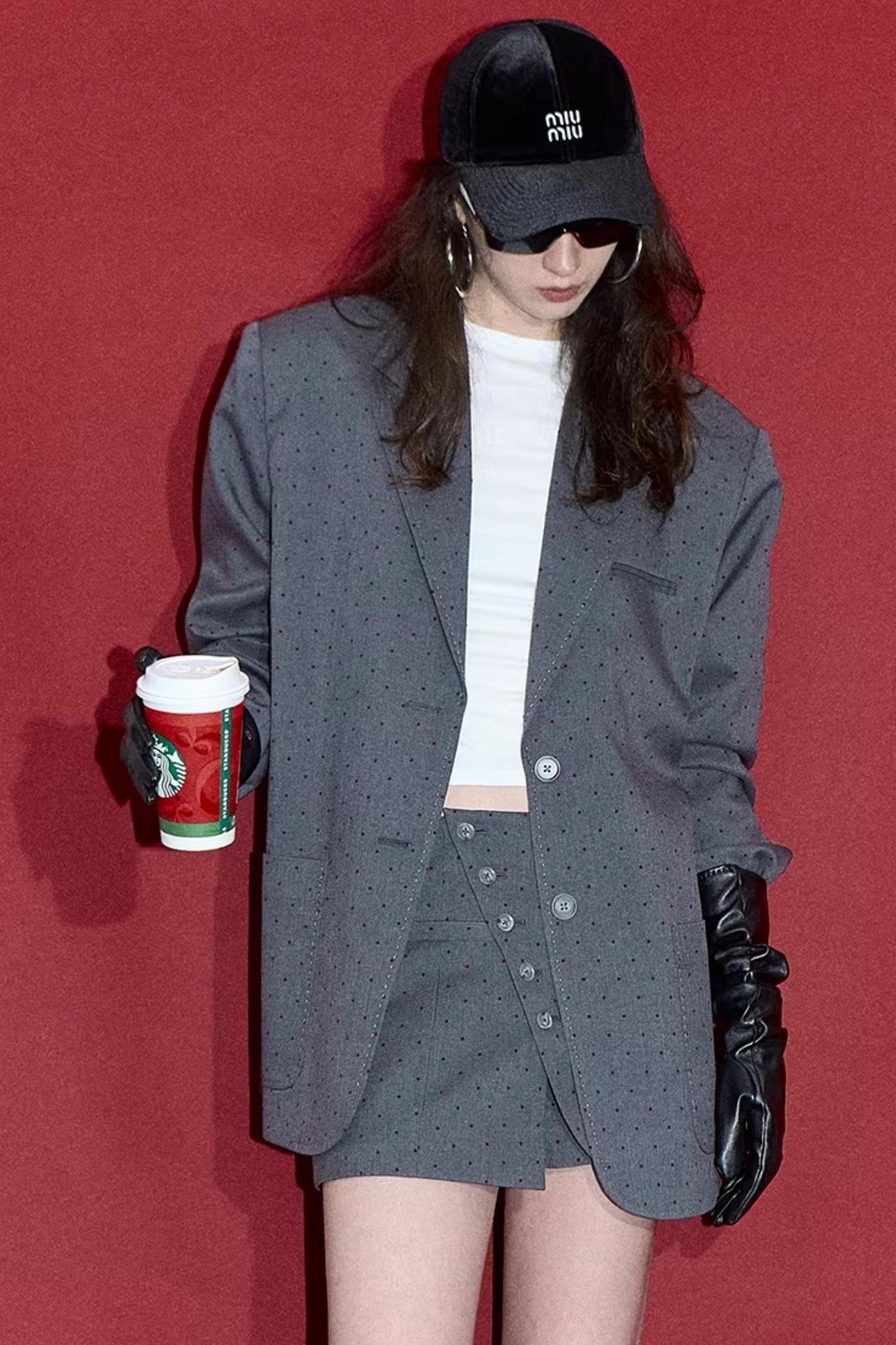 Retro Polka Dot Winter Jacket