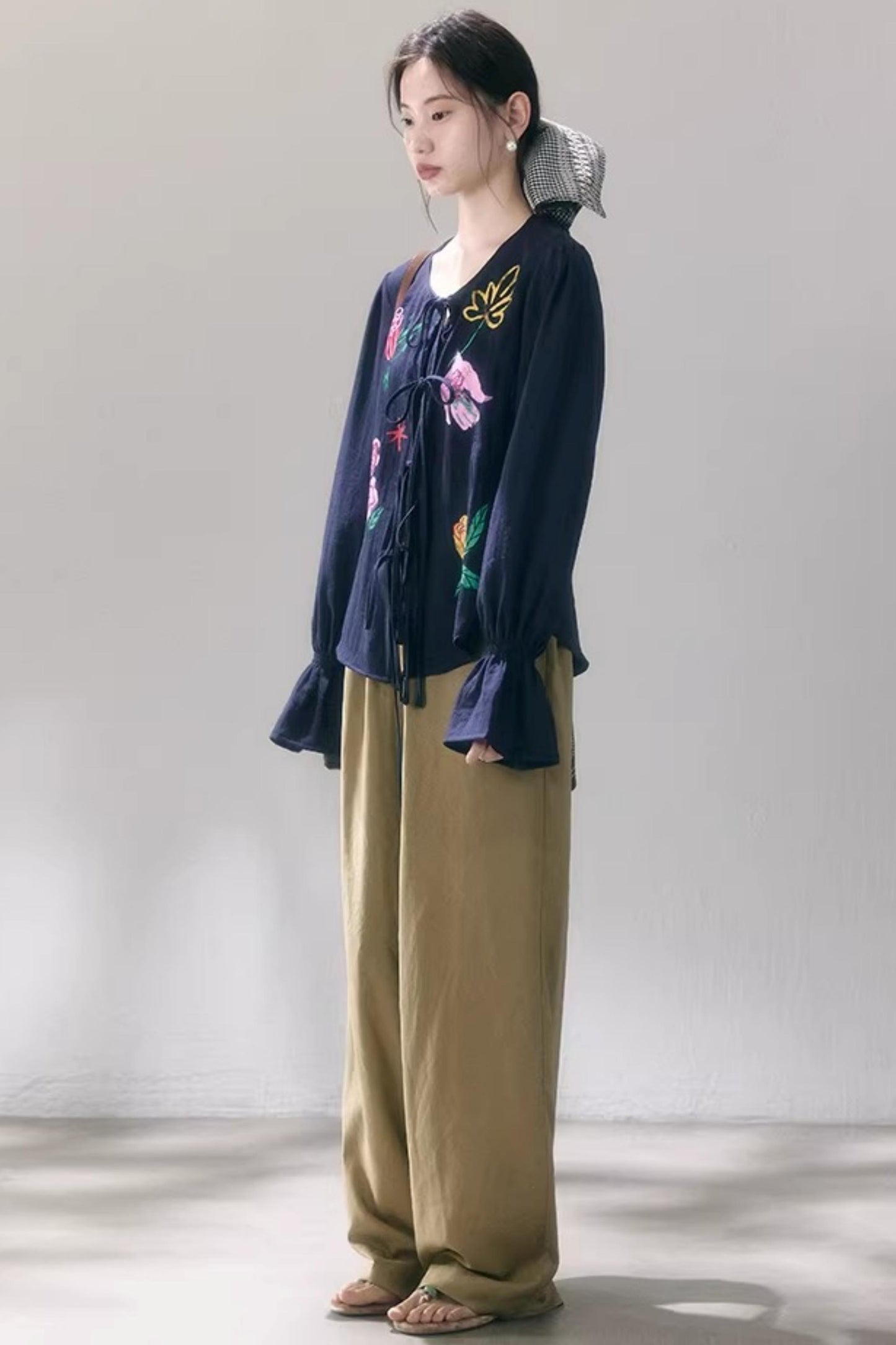 Bird and Rose Linen Blouse