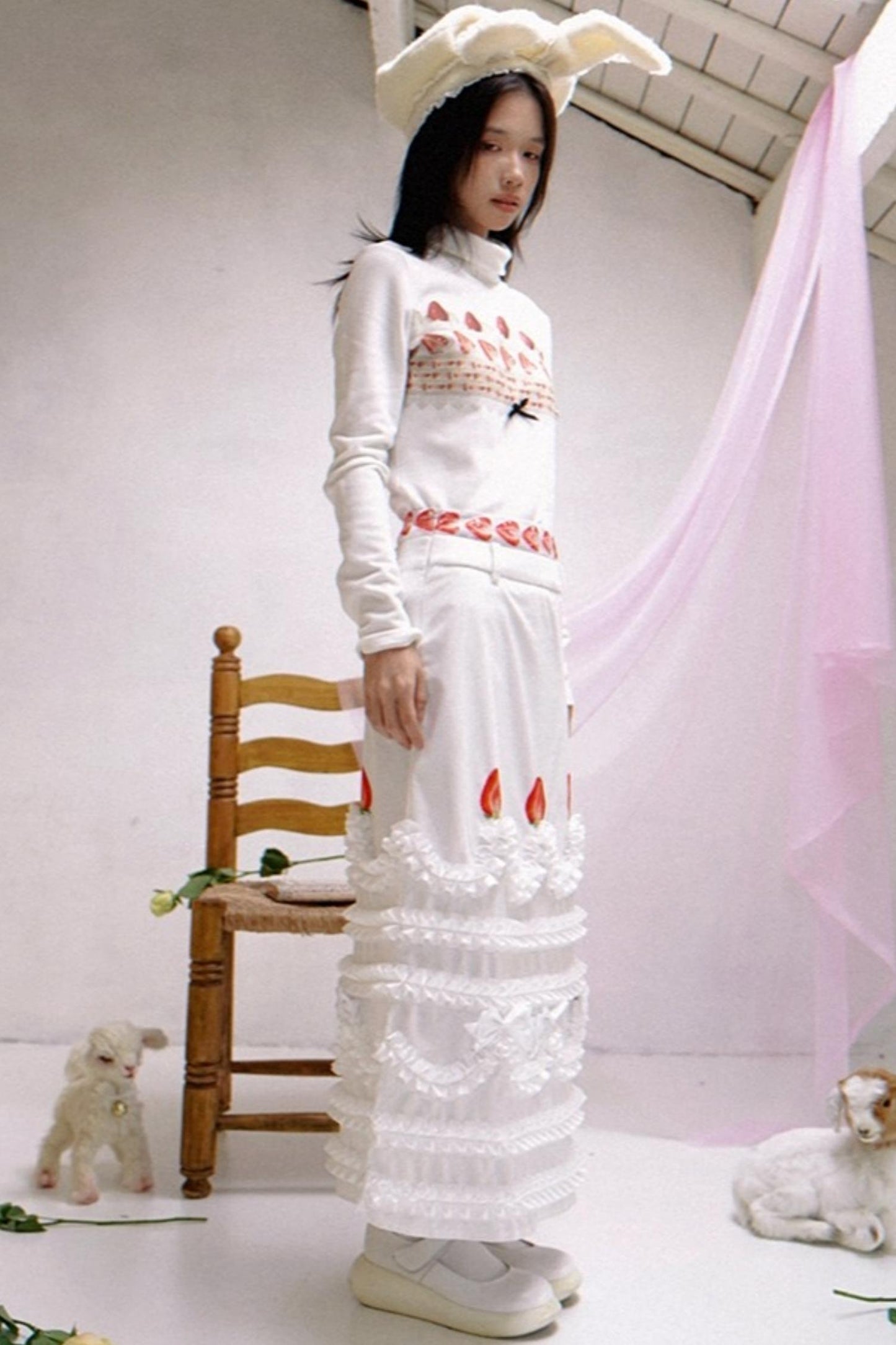 Happy Strawberry Cake Skirt