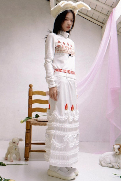 Happy Strawberry Cake Skirt