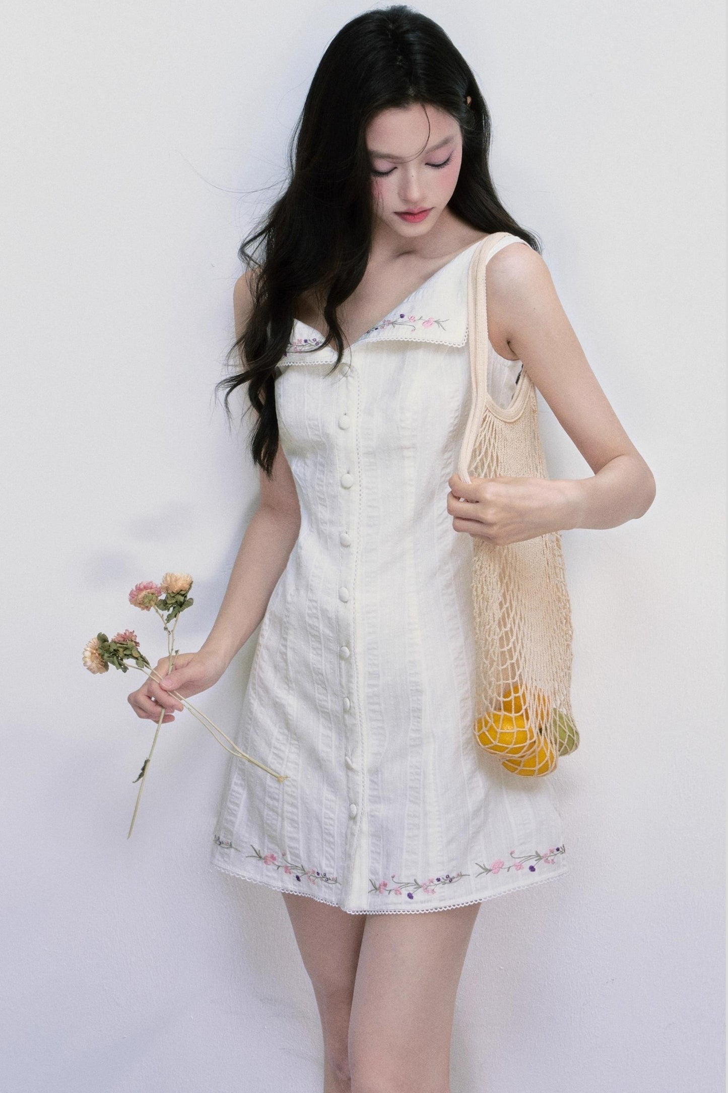 Wind Kiss Cotton Texture Dress