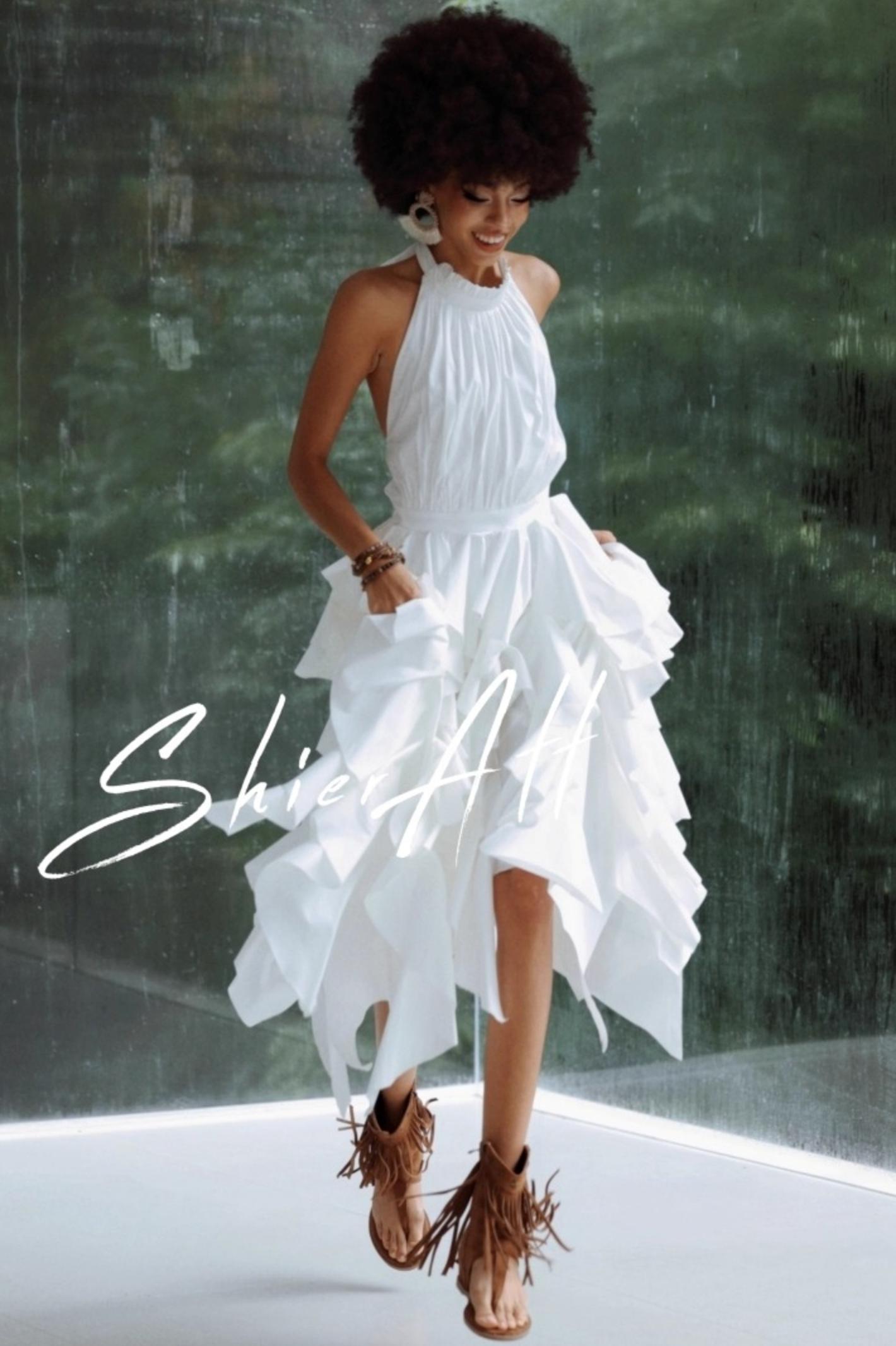 Wild Moonlight Halterneck Dress