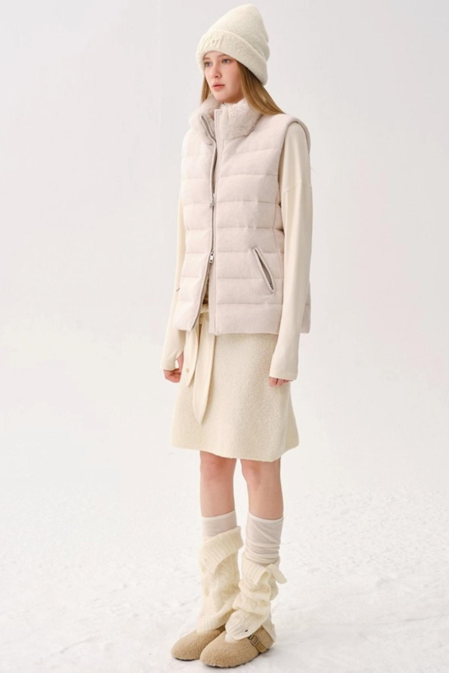 Retro Wool Knitted Cardigan Set-Up