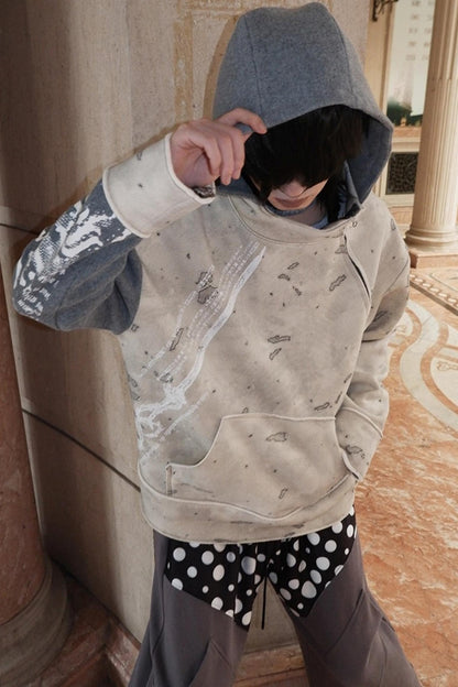 Multi-Waisted Polka Dot Wide-Leg Pants