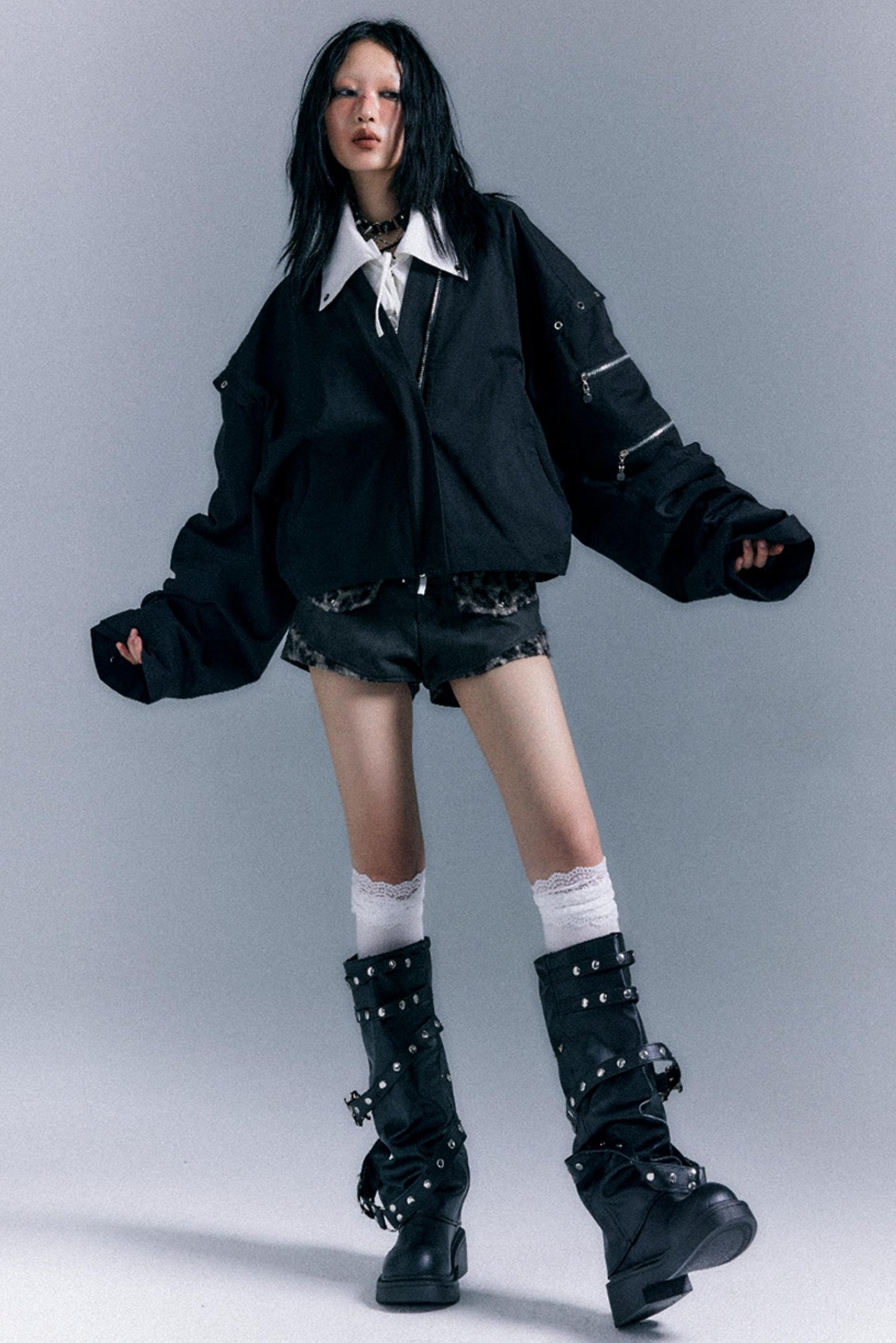 Vintage Oversized Bomber Jacket