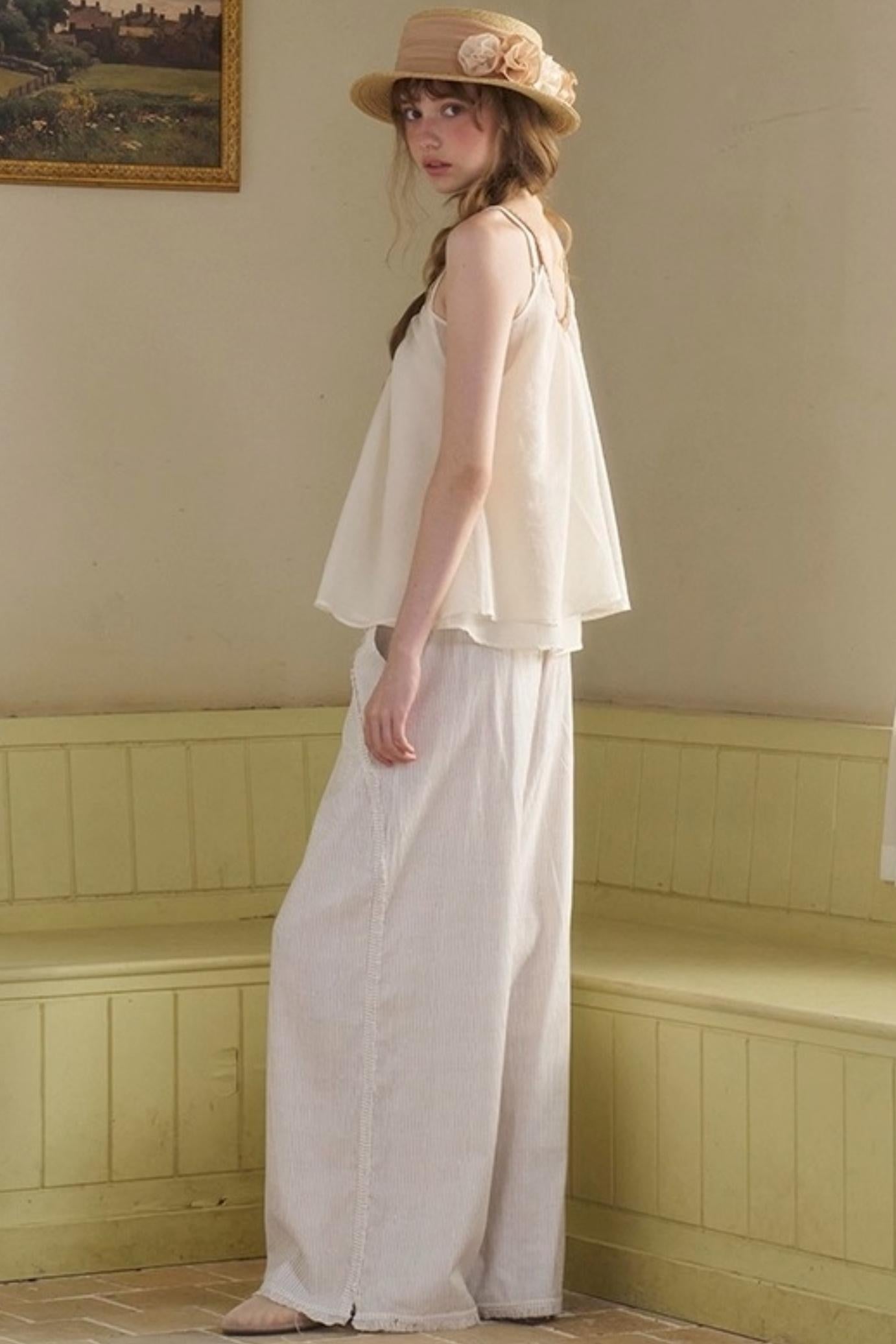 Holiday Striped Slacks Set-Up