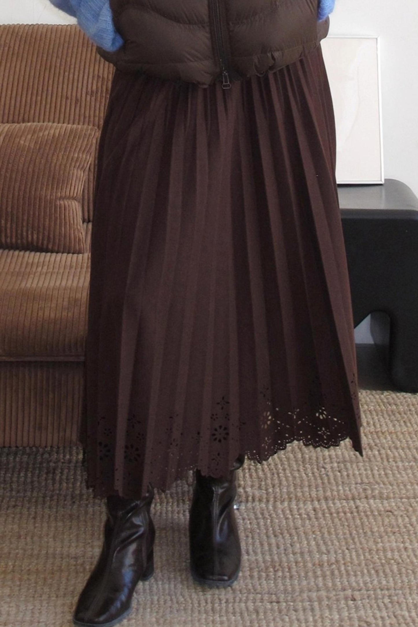Rin's Poem Pleated Skirt