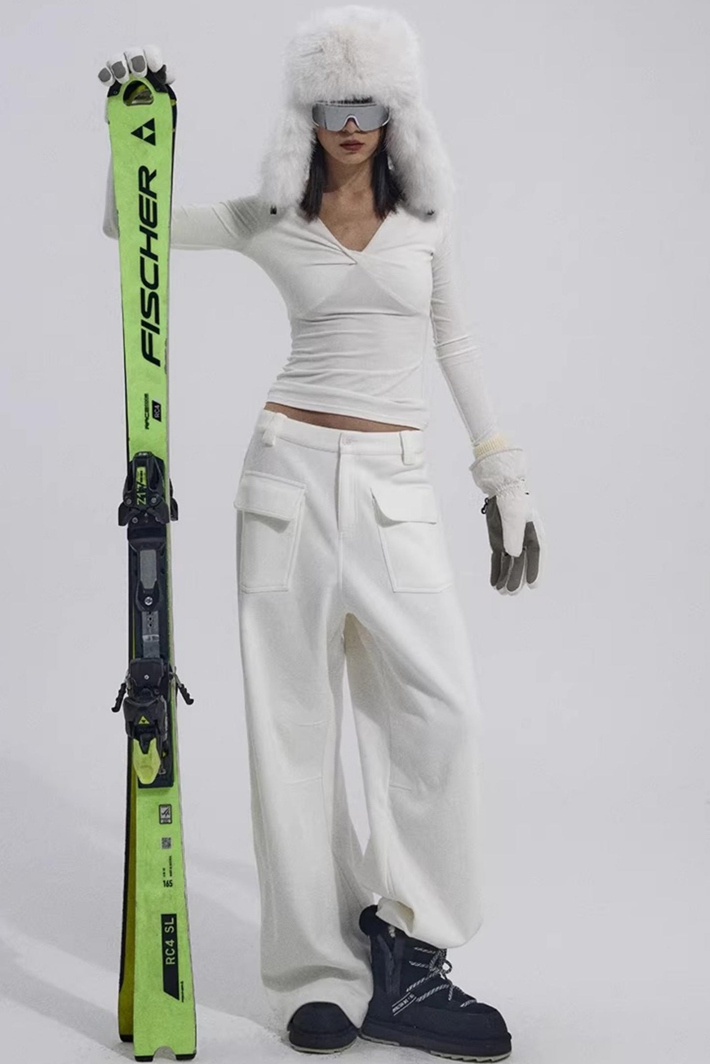 Chest Twist Pleated Winter Top