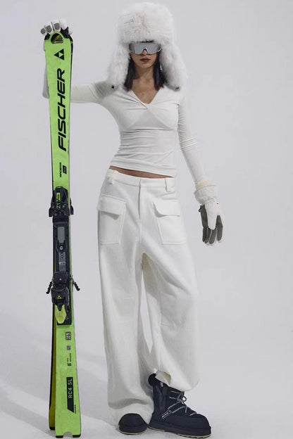 Chest Twist Pleated Winter Top