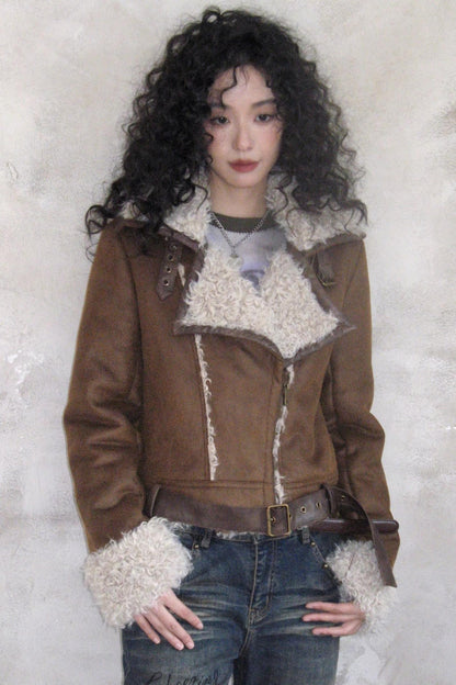 Warm Brown Suede Jacket